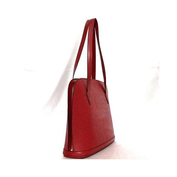 Pre Loved Louis Vuitton Epi Leather Dome Bag Red Unisex Tote Bags - Picture 3 of 8